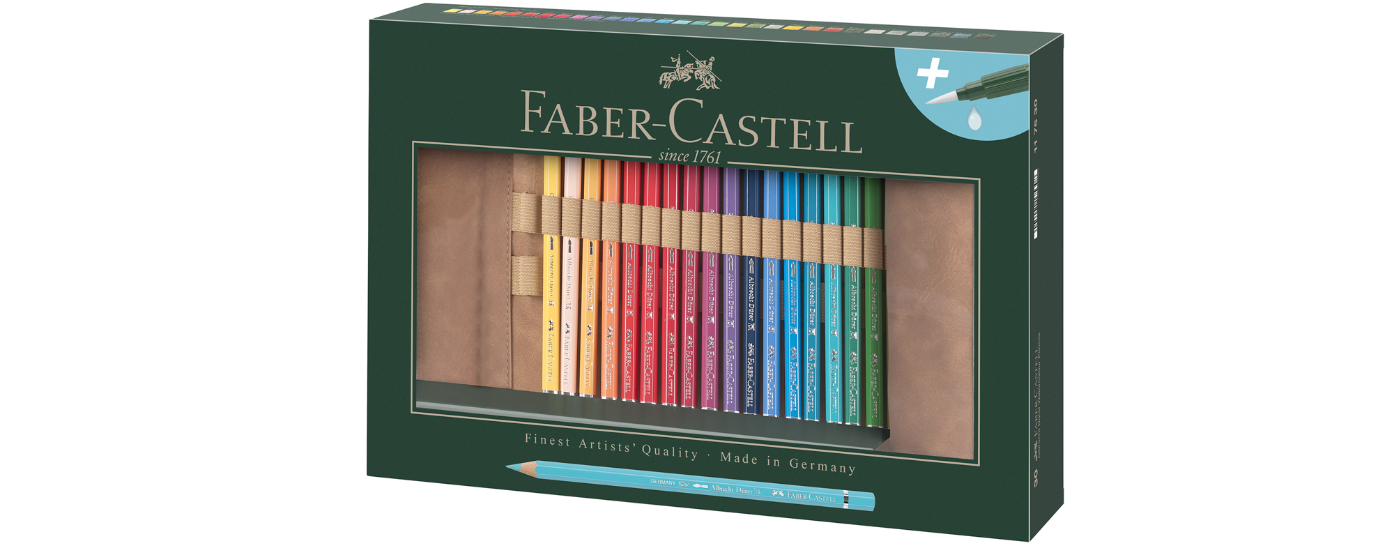 Faber-Castell, 117805, 5 Matite Acquerellabili Graphite Aquarelle
