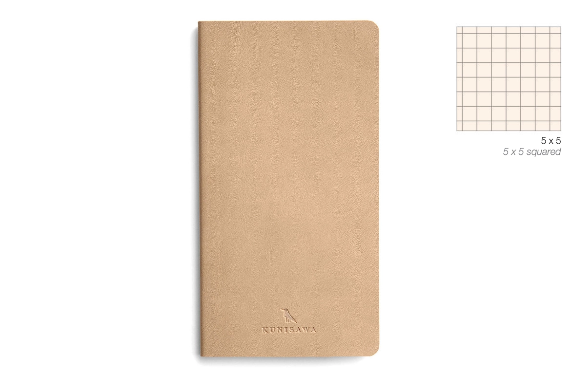 Kunisawa Find Flex Note Beige - Taccuino con Copertina Flessibile