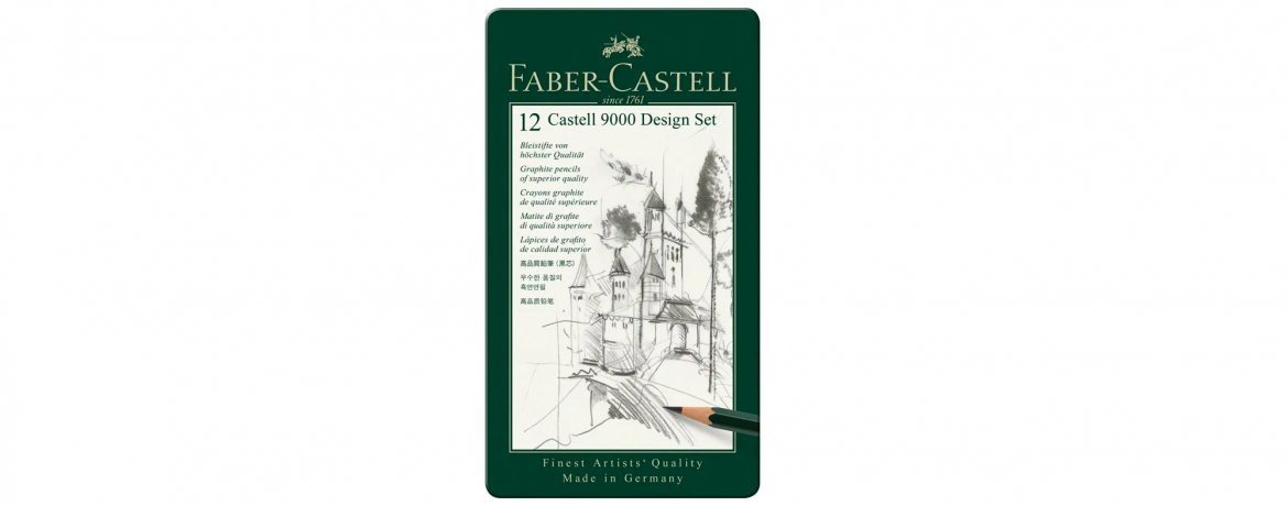 Faber Castell Matite grafite Castell 9000 Design 5B/5H Set