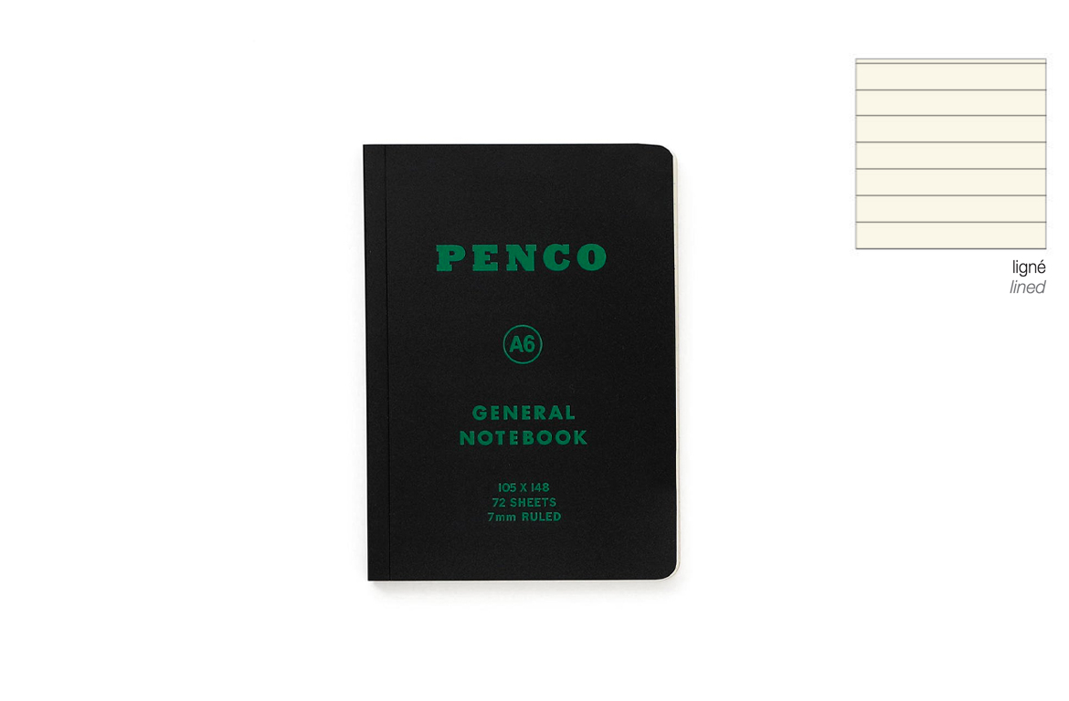 Penco Soft Notebook - Taccuino Morbido - A6 - Rigo - Nero