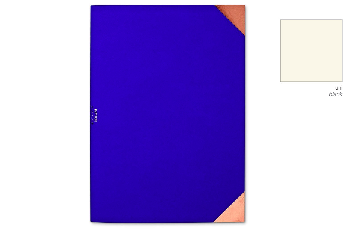 Yamama - Stitched Notebook - A5 - Quaderno - Senza Rigatura - Blu