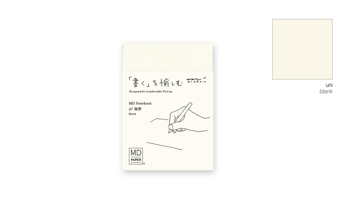 Midori - MD Paper - Notebook A7 - Senza Rigatura