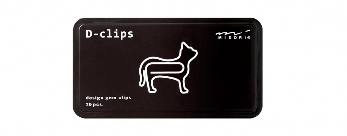 Midori - Fermaglio D-Clips Cat - Confezione 20 Graffette