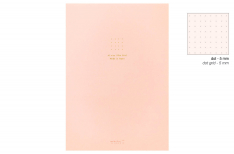 Midori - Pad A5 - Blocco Puntinato - Color Dot Grid - Rosa