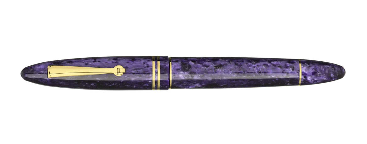 Leonardo Furore - Penna Stilografica Purple - Finiture Dorate