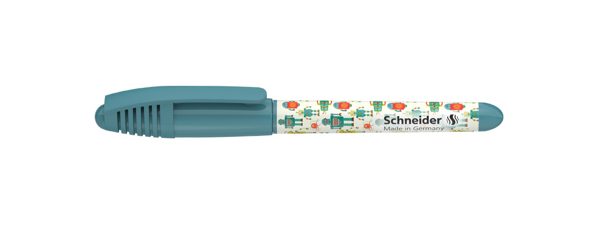 Schneider Zippi - Penna Stilografica Mini - Cool Robots - Blu