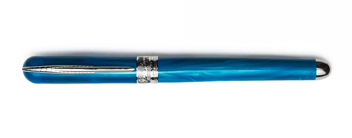 Pineider Avatar UR Marble - Rollerball Pen - Neptune Blu