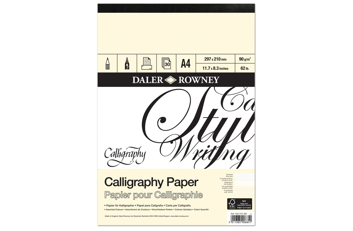 Daler Rowney Calligraphy Paper - A4
