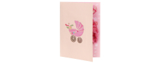 Origamo - Kirigami Baby Girl 3D Pop-up Card