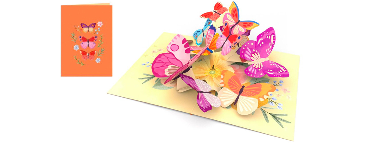 Origamo - Kirigami Farfalle 3D Pop-up Card