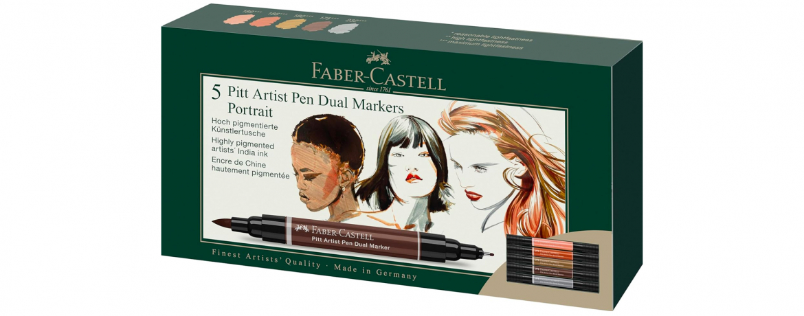 Faber Castell Pitt Artist Pen Dual Markers Portrait