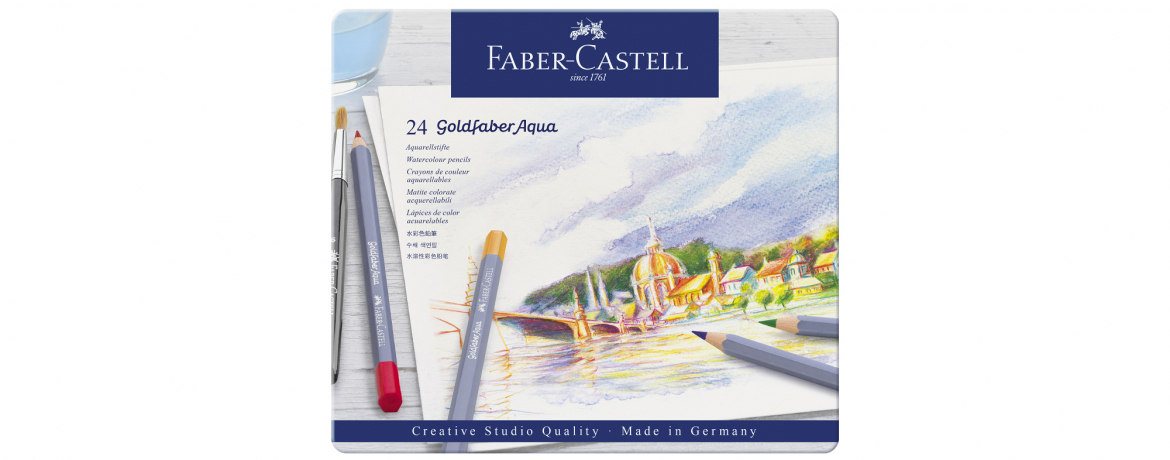 Faber Castell Goldfaber Aqua Studio 24 Matite Acquerellabili