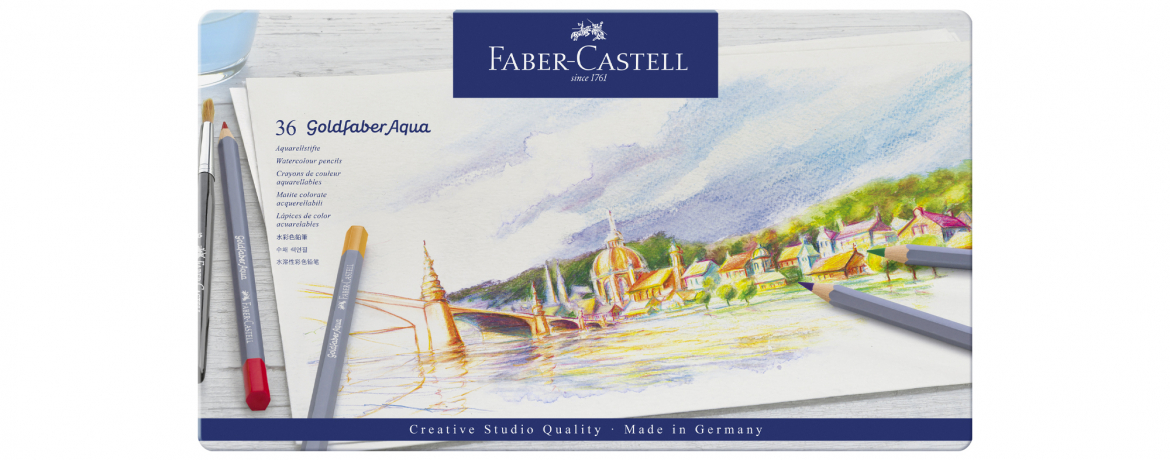 Faber Castell Goldfaber Aqua Studio Matite Acquerellabili 36 Colori
