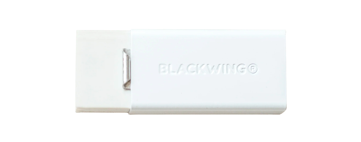 Blackwing Soft Handheld - Gomma da Cancellare con Supporto in Alluminio - White