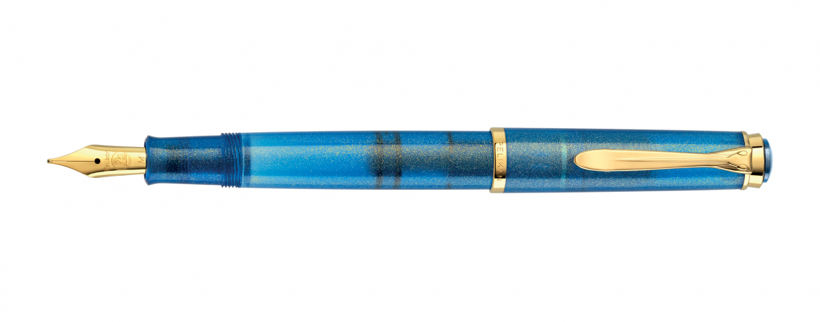 Pelikan M 200 - Golden Lapis - Penna Stilografica Edizione Speciale Limitata