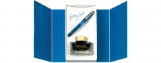 Pelikan M 200 - Golden Lapis - Set Inchiostro + Penna Stilografica Edizione Speciale