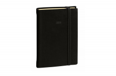 Quo Vadis Daily Pocket - Agenda Giornaliera 2025 - 12 x 17 cm - Silk Nero