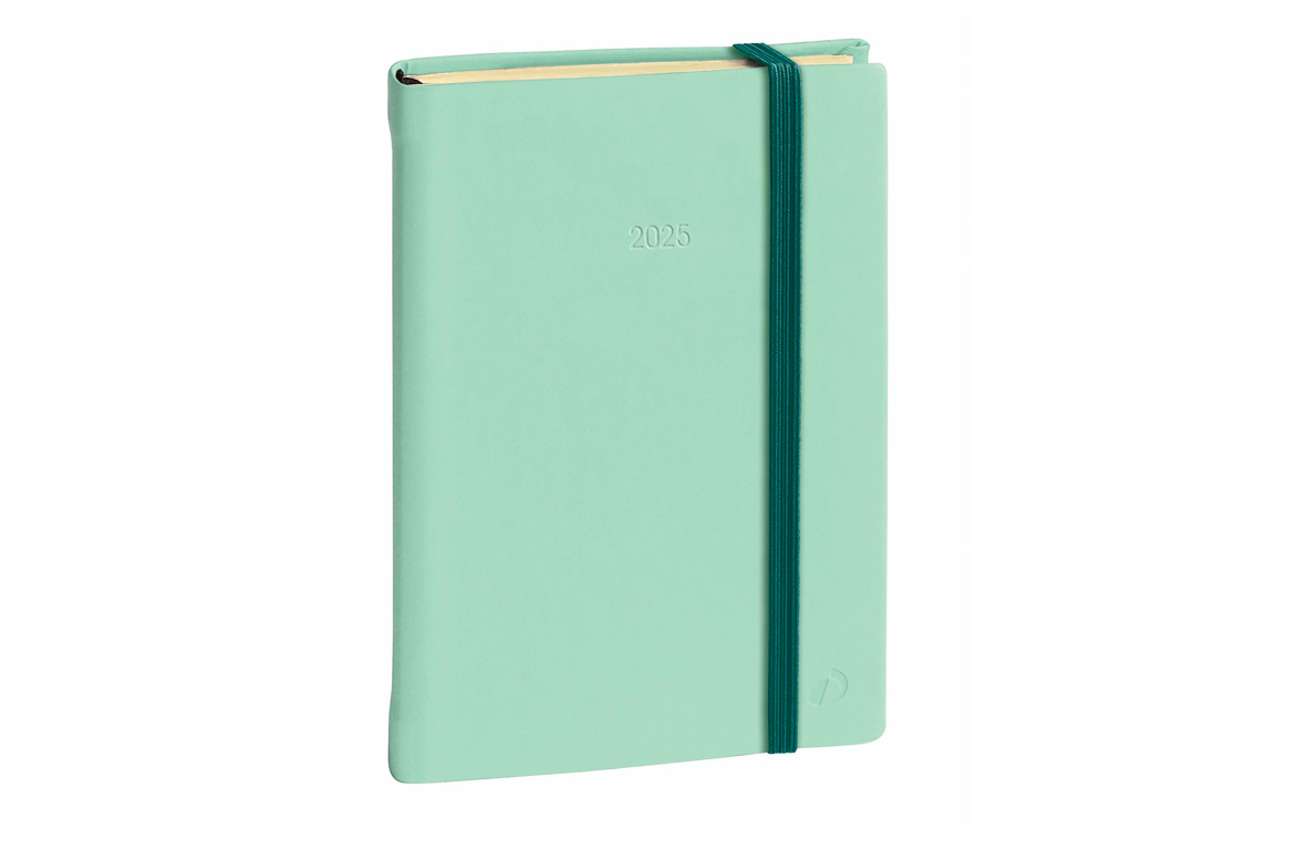 Quo Vadis Daily 21 - Agenda Giornaliera 2025 - 12 x 17 cm - Silk Verde Acqua