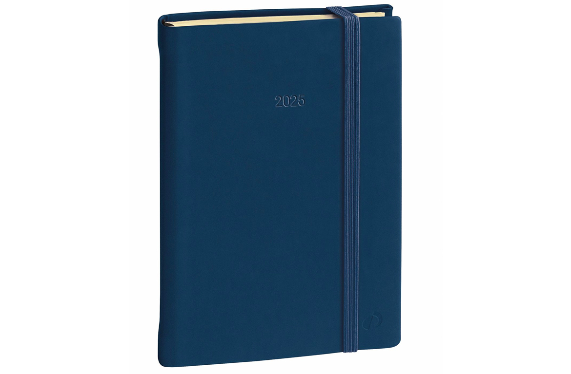 Quo Vadis Daily 24 - Agenda Giornaliera 2025 - 16 x 24 cm - Silk Blu