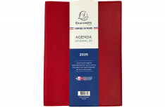 Exacompta Agenda Journal 29 - Giornaliera A4 - 2025 - Rosso