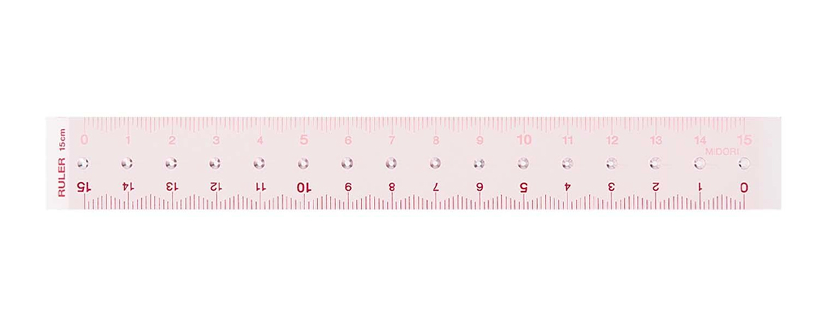 Midori - Ruler Pink - Righello 15 cm