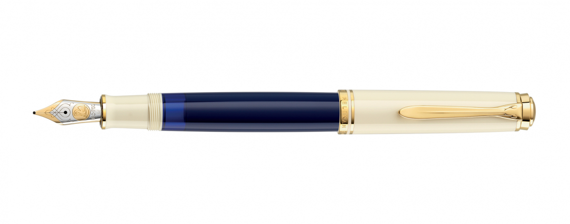 Pelikan Souveran M 800 Cream Blue - Penna Stilografica - Edizione Speciale