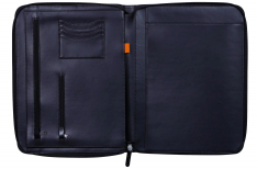 Rhodia Portablocco Cartella con Zip in Similpelle Italiana - A4 - Nero