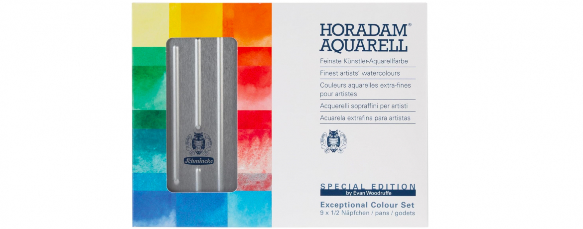 Schmincke Horadam Aquarell - Acquerello - Set 9 Acquerelli in Box di Metallo