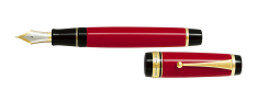 Pilot Custom Urushi 88SR penna stilografica - Pennino in oro 18k - Rosso