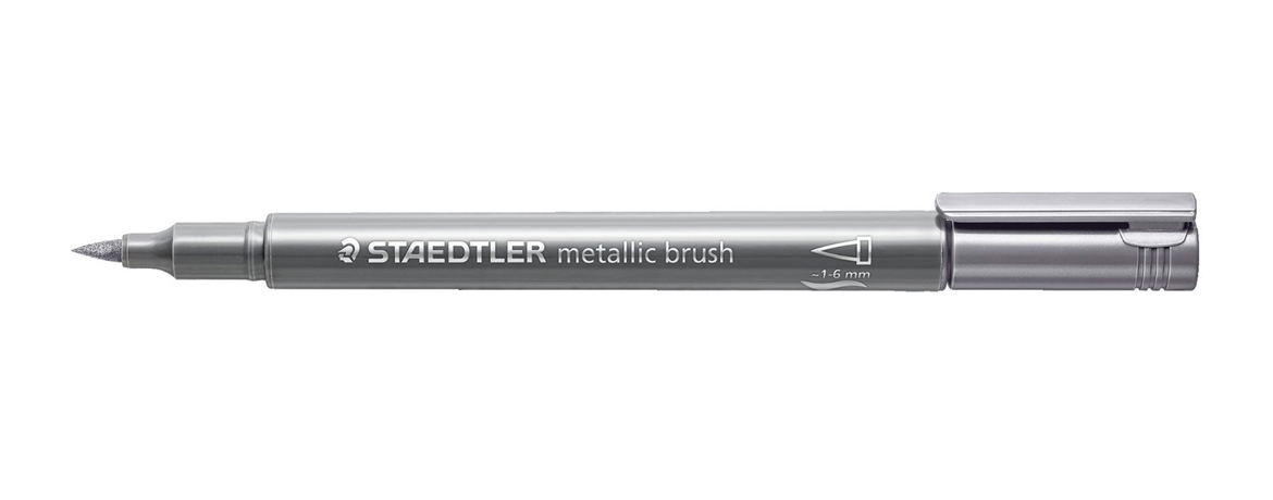 Staedtler 8321 - Metallic Brush - Pennarello - Argento