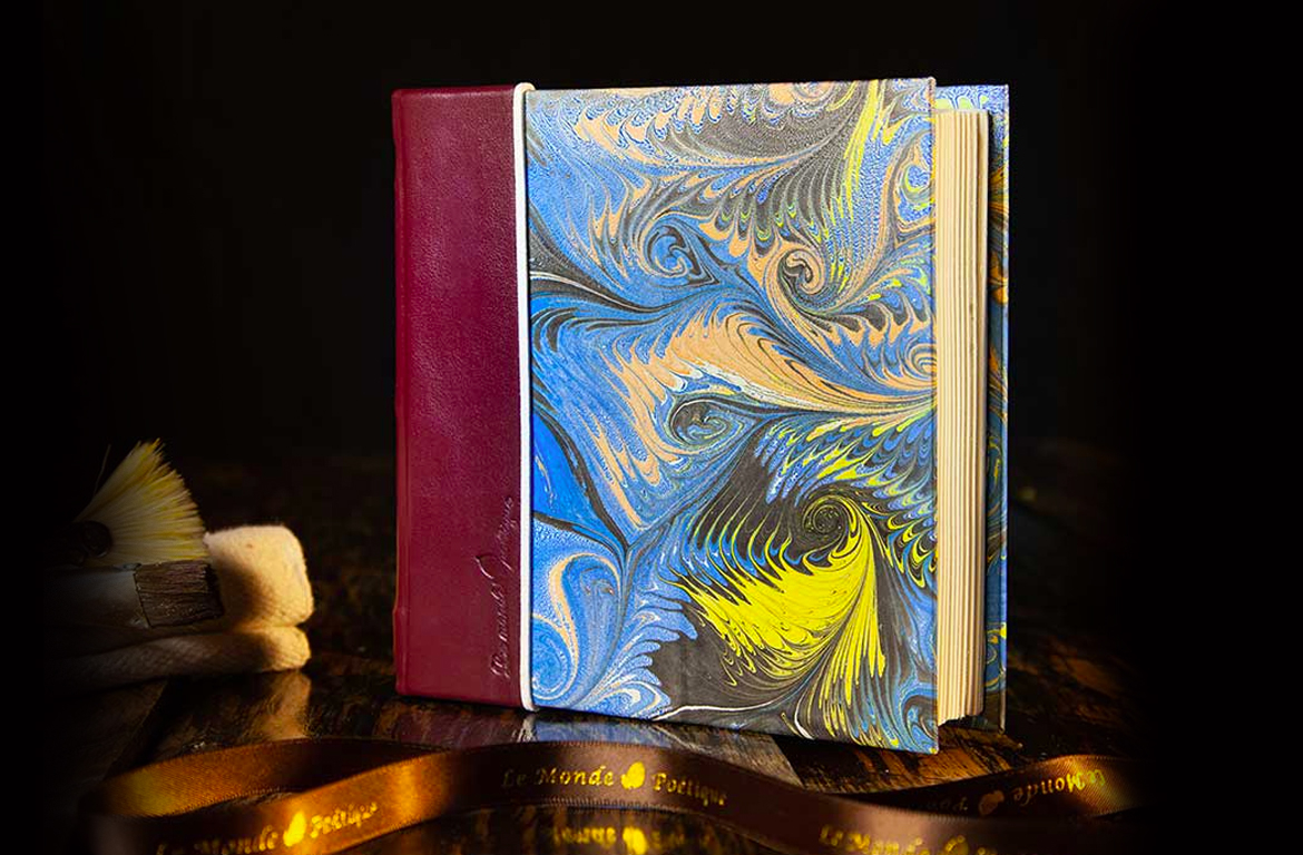 Le Monde Poetique - Notebook - Azure Swirl