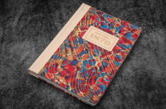 1870 Marbled Notebook - Molten Lava - A5