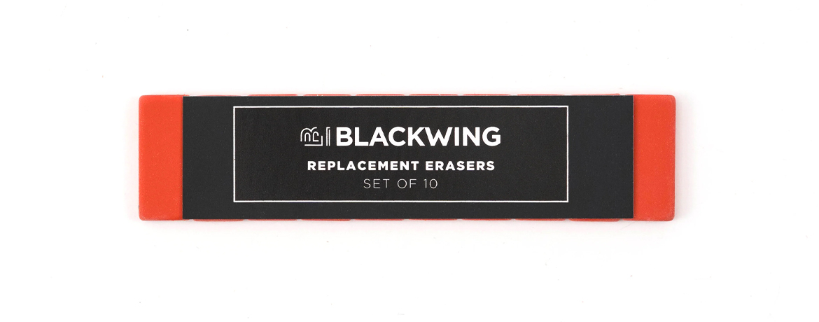 Blackwing Set 10 Gomme di Ricambio per Matite - Rosso