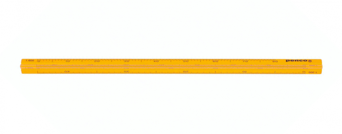 Penco Drafting Scale - Righello con Scala - Yellow