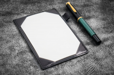 Galen Leather Jotter Pad - Blocco Note in Pelle - Nero