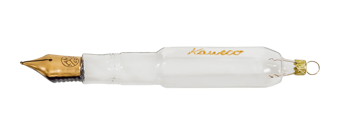 Kaweco Deco Glass - Penna Stilografica Decorazione Natalizia - Clear