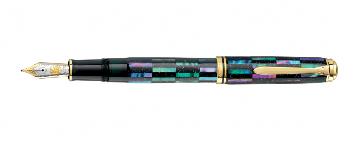 Pelikan Souveran M1000 Raden Black Infinity Penna Stilografica - Special Edition