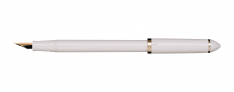 Sailor Fude de Mannen - Pearl White - Penna Stilografica - Pennino 40 gradi