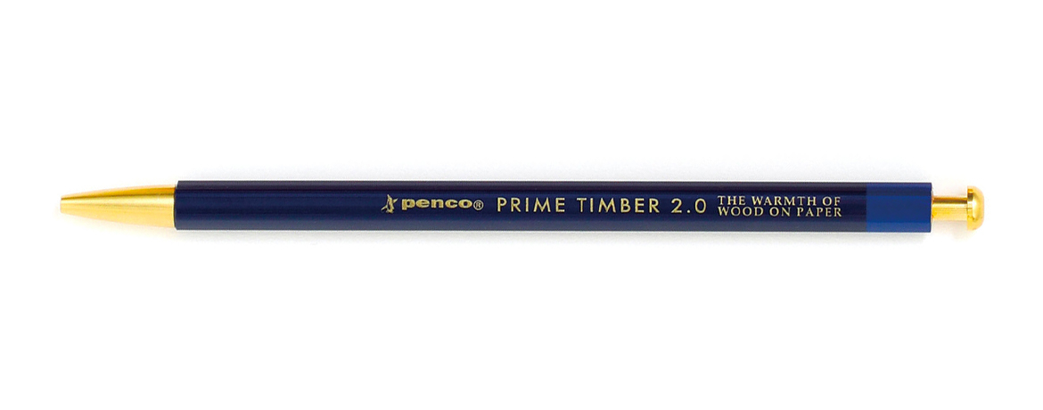 Penco Prime Timber Brass Navy - Matita Meccanica - Mina 2 mm