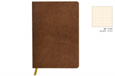 Clairefontaine Flying Spirit Taccuino in Pelle - A5 - Puntinato - Marrone