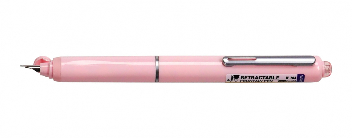 Writech Clictek - Penna Stilografica con Pennino Retrattile - Rosa