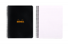 Rhodia Notebook con Spirale Laterale - Rigo - Black Orange - A5+