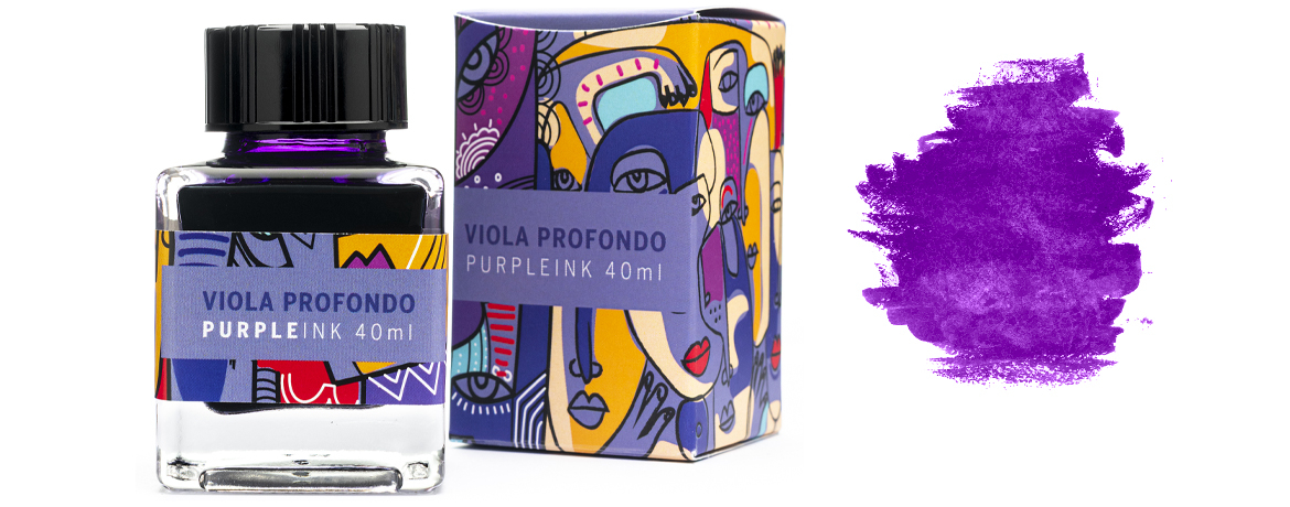 Leonardo Officina Italiana Inchiostro Stilografico - Viola Profondo