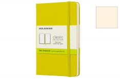 Moleskine Taccuino con Elastico Classic - Bianco - Copertina Rigida - Giallo