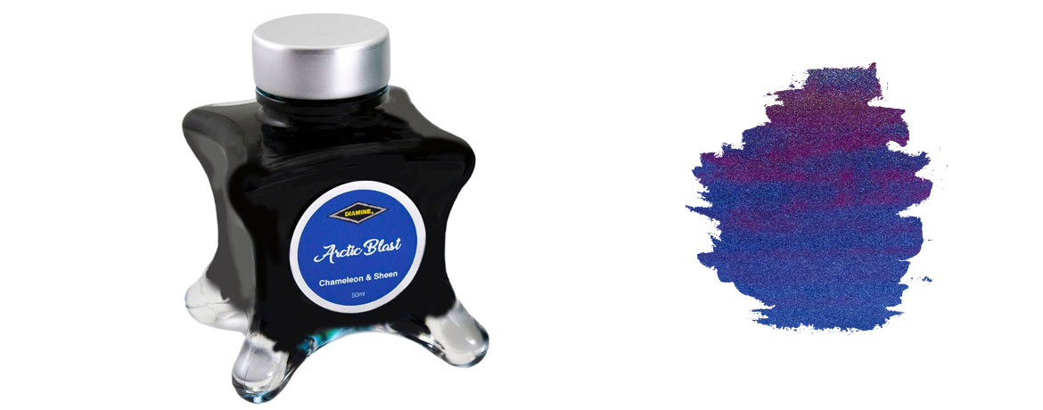 Diamine Inkvent Green - Inchiostro Chameleon & Sheen - Arctic Blast
