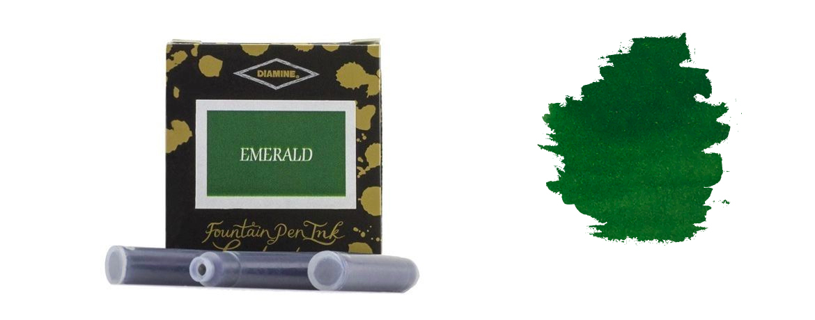 Diamine Cartucce per penna stilografica Colore Emerald
