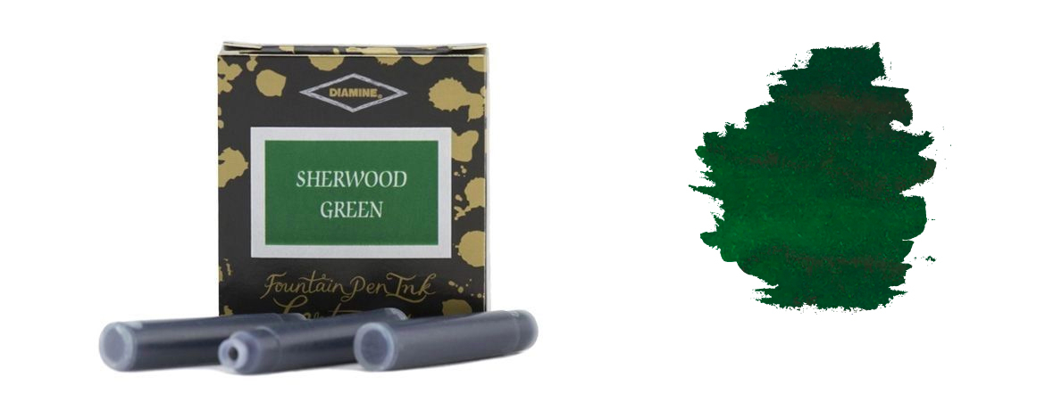 Diamine Cartucce per penna stilografica Colore Sherwood Green
