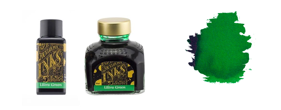Diamine Ultra Green Flacone 30/80 ml inchiostro
