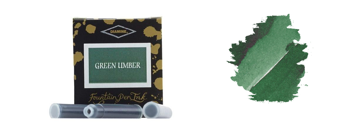 Diamine Cartucce per penna stilografica Colore Green Umber