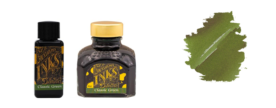 Diamine Classic Green Flacone 30/80 ml inchiostro